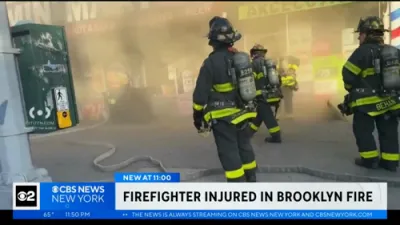 Brooklyn Fire Sends Businesses to Smoke.