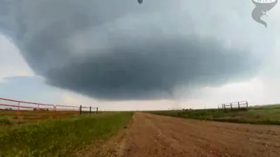 Drone Flies into Oklahoma Tornado.