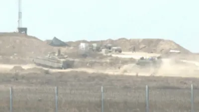 Israeli Forces Deploy Along Gaza Border. 