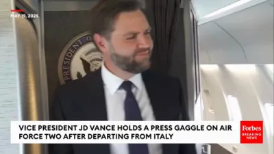 VP JD Vance Addresses Trump-Putin Call & Biden Health in Air Force Two.