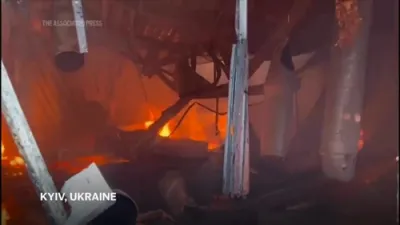 Aftermath of Russia's Largest Drone Attack on Kyiv.