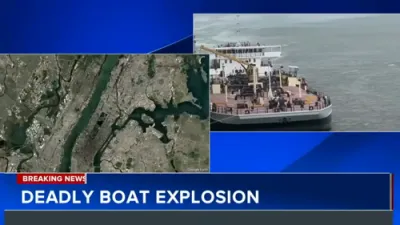 Explosion on Sewage Transport Boat in Hudson River