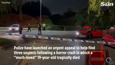 Cops Hunt 3 Suspects Who Killed Teen in Car Crash. 