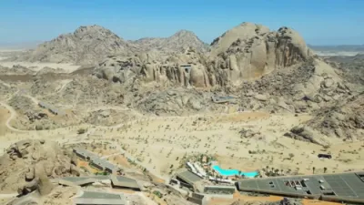 Inside Saudi Arabia's Ultra-Luxury Desert Rock Resort. 