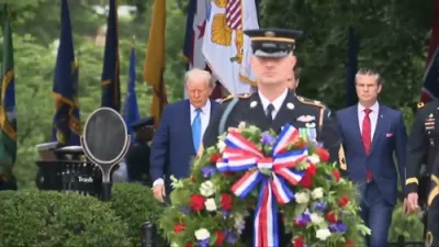 Trump, Vance & Hegseth Pay Tribute at Tomb of the Unknown Soldier on Memorial Day.