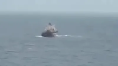 Hazardous Cargo Ship in India Cost Capsizes.