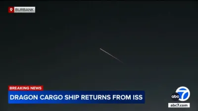 SpaceX Dragon Lights Up Skies in Spectacular Return from ISS. 