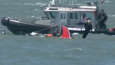 9 Saved as Sailboat Sinks in San Francisco Bay. 