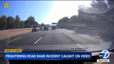 Dashcam Captures Terrifying 101 Freeway Road Rage.