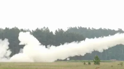 Lithuania and the U.S. Marines Launch Rockets in Baltic Sea During Joint Live-Fire Drills. 
