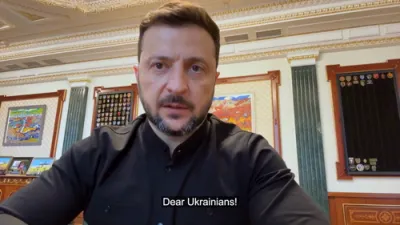 Zelenskyy: Over 400 drones and more than 40 missiles were launched by the Russians.