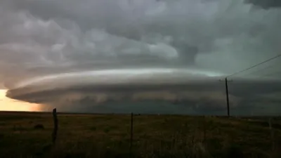 'Massive' Supercell Thunderstorm Sweeps Across Oklahoma.