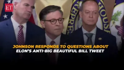 Speaker Johnson Responds to Elon Musk's Criticism of 'Big Beautiful Bill' at GOP Briefing. 