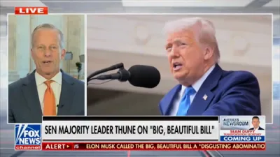 Leader John Thune: One Big Beautiful Bill Focuses on Energy, Military, Border Security, and Tax Prevention.