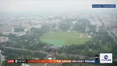 U.S. Army Parachutists Dazzle Over National Mall. 