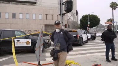 Calm Returns to LA Streets as Police Secure Protest Zone After Immigration Clashes. 
