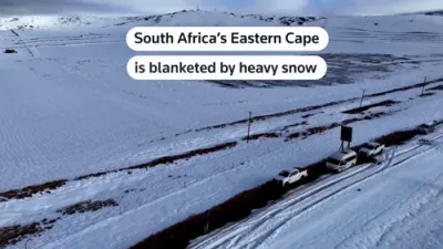 Heavy Snowstorm Hits South Africa: Fatal Crash, Power Outages Reported.