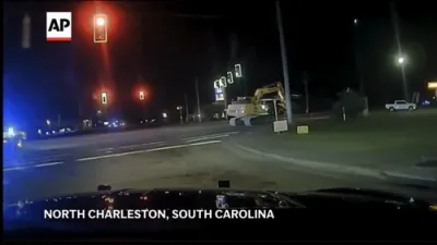 South Carolina Police Chase Tractor at Walking Speed.