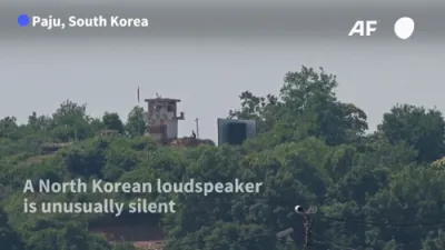 North Korean Loudspeakers Fall Silent After South Halts Border Broadcasts. 