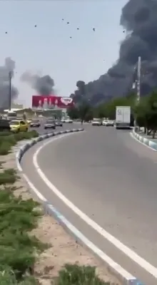 Israeli Forces Launch Major Strikes on Missile Sites Near Tabriz, Northwestern Iran. 