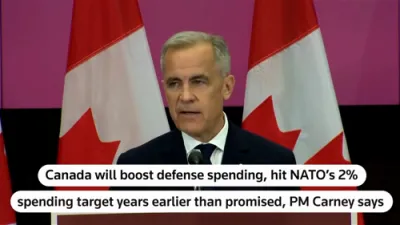 Canada's PM Pledges Major Defense Boost, Reaches NATO Target Early. 