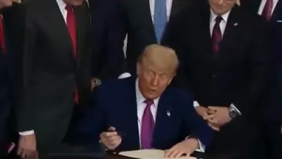 President Trump Signs Law Ending California's EV Mandate and Emission Standards. 