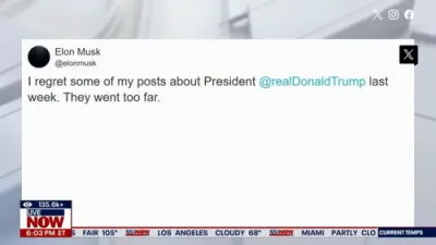 Elon Musk Backs Off Feud With Trump, Admits Some Posts 'Went Too Far'. 