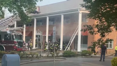 Firefighter Rescues Torah Scroll from Synagogue Blaze in Greenvale. 