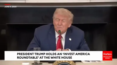 Trump Pressed on Possible Marine Deployment to California. 