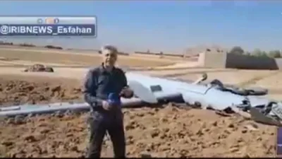 IDF Confirms Israeli Hermes 900 Drone Shot Down Yesterday Over Isfahan.