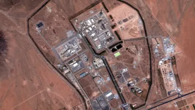 Satellite Images Reveal Israeli Airstrike Damage to Iran's Arak Heavy Water Reactor Facility. 