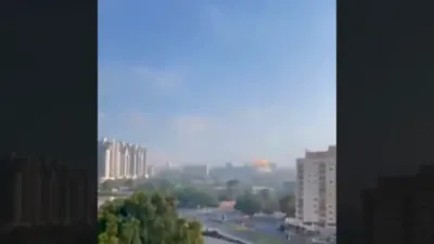 New Angle Shows Shockwave from Iranian Missile Strike on Soroka Medical Center in Beersheba. 