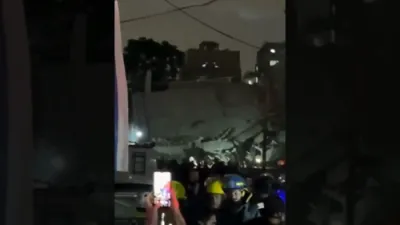 Search-and-Rescue Operations Underway After Missile Hits Residential Building in Bnei Brak.