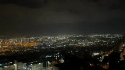 Fires Blaze in Haifa Following Direct Iranian Missile Strike. 