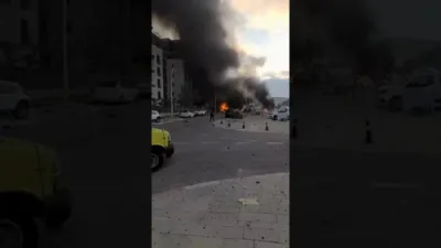Close Call in Beersheba: Iranian Missile Slams Road, Barely Misses High-Rise Apartments. 