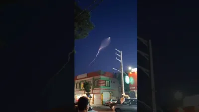 Footage Captures Ballistic Missile Launch Over Eslamshahr Near Tehran. 