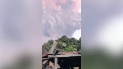 Indonesia's Mount Lewotobi Erupts and Spews Ash Cloud Visible for Miles
