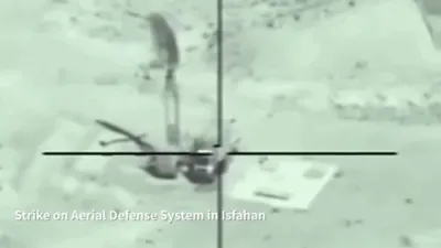 Earlier Today Israeli Air Force Releases Footage of Strikes on Iranian Air Defenses in Isfahan Province. 
