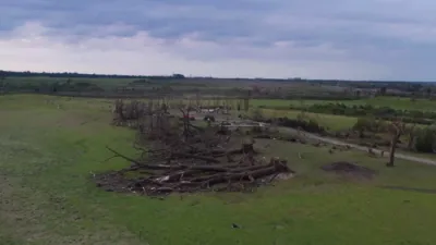 Drone Footage Reveals Devastation Left by Deadly Tornado in North Dakota.