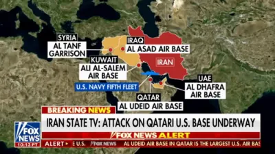WATCH: Iran Launches Missile Attack on U.S. Al Udeid Base in Qatar Following Strikes on Iran Yesterday. 