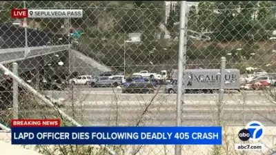 LAPD Sergeant Killed Helping Crash Victim on 405 Freeway; Two Dead.