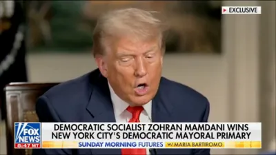Trump Slams Mamdani as 'Communist,' Warns He'll Be Forced to 'Do the Right Thing' Under His Presidency. 
