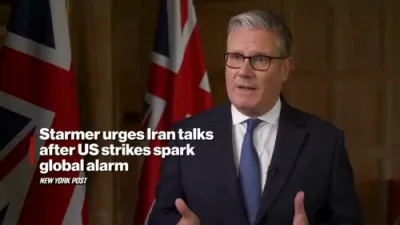 UK PM Starmer Urges Iran to Return to Talks as US Strikes Raise Global Alarm. 