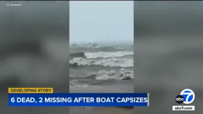 At Least 6 Dead, 2 Missing After Boat Capsizes on Lake Tahoe During Sudden Storm.