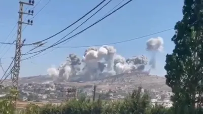 IDF Strikes Hezbollah Targets in Southern Lebanon. 