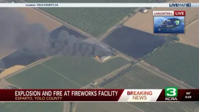 Massive Fireworks Explosions Rock Yolo County, Destroy Homes and Spark 80-Acre Blaze. 