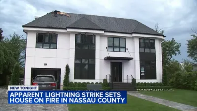 Lightning Strike Sparks House Fire on Long Island as Family Dines Inside. 