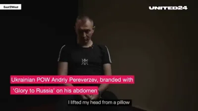 Ukrainian POW Tortured, Branded With 'Glory to Russia' in Horror Ordeal by Russian Forces. 