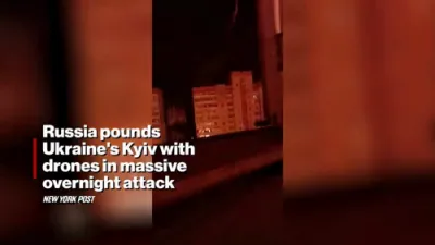 Russia Launches Over 500 Drones in Massive Overnight Assault on Kyiv, 23 Injured.