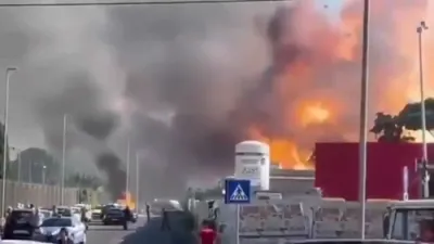 Massive Explosion at Rome Gas Station Injures Over 20 After Truck Slams Pipeline.